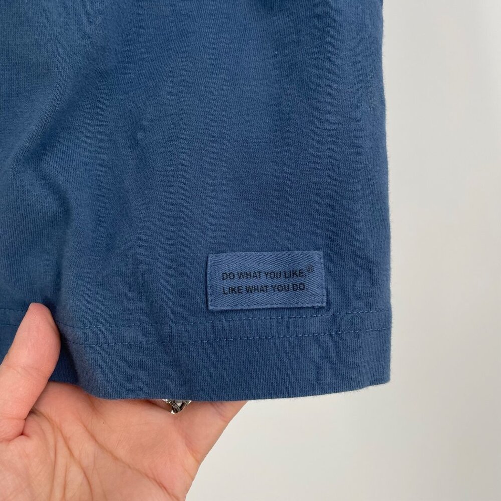 NWT Life Is Good XXL Mens Classic Fit Crusher Tee "Positive State" Graphic Blue - Picture 6 of 8
